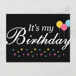 É o meu cartão de aniversário