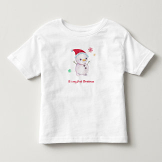 É o Meu Primeiro T-Shirt de Natal para Bebê