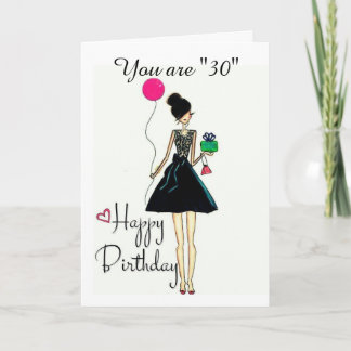 **É O SEU **30** ANIVERSÁRIO!!!!** Cartão de ANIVE