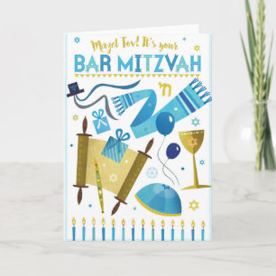 É o Seu Bar Mitzvah! Cartão Dobrado