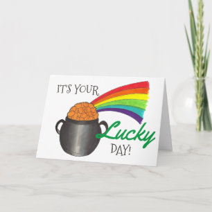 É o seu cartão de Parabéns do Arco-Íris do Dia da 