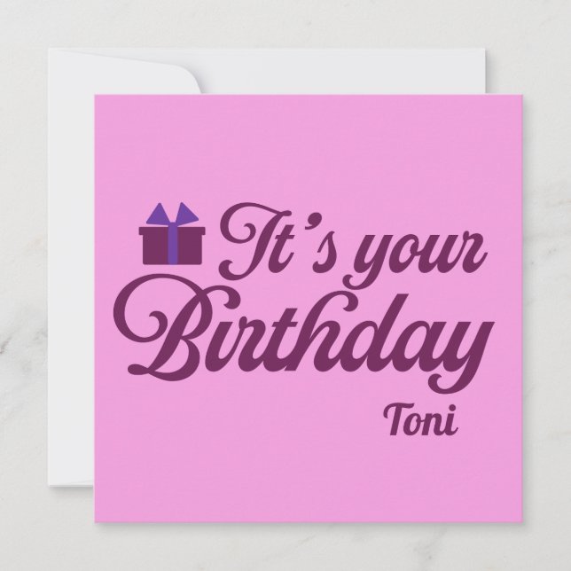 É o Seu Convite de Aniversário (Frente)