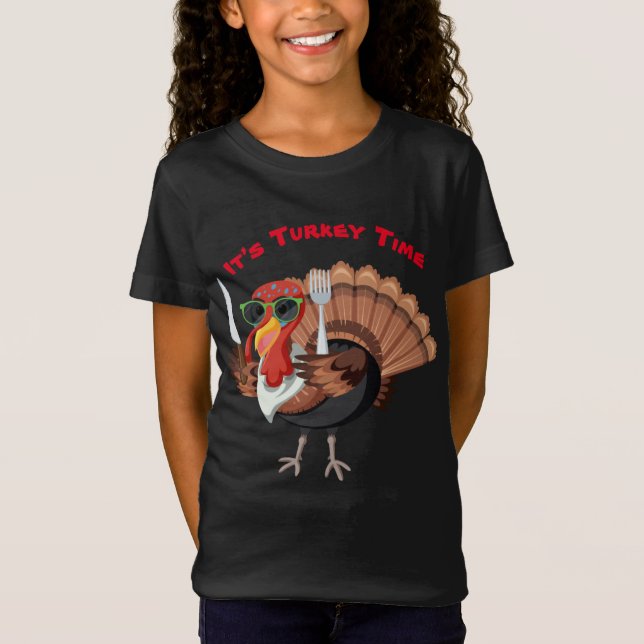 É o tempo da Turquia Meninas T-Shirt (Frente)