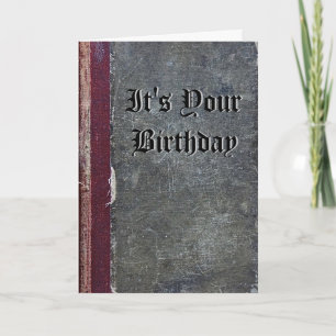É o teu cartão de Design de Booke, velho de aniver