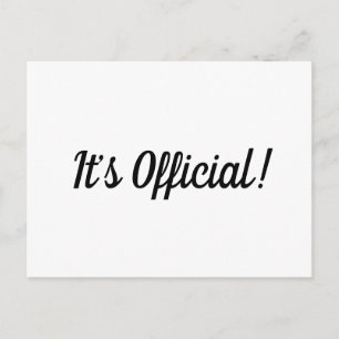 É Oficial! Anúncio de Casamento Furtivo