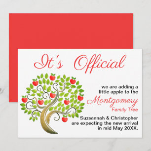 É Oficial Estamos Esperando Modelo de Árvore de Ma