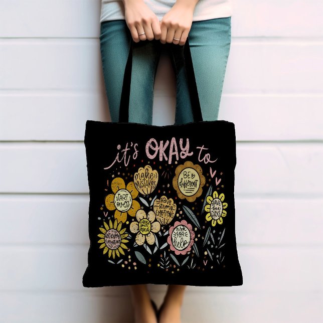 É Okay Boho Bolsa Floral Tote (Criador carregado)