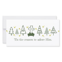 É POR ESTA RAZÃO QUE A Natividade Cristã Cartão de