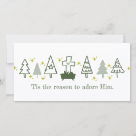 É POR ESTA RAZÃO QUE A Natividade Cristã Cartão de