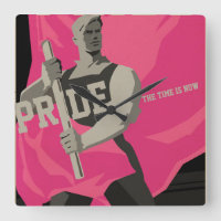 É Preciso Não... Relógio de Parede do Orgulho Quad