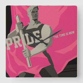 É Preciso Não... Relógio de Parede do Orgulho Quad