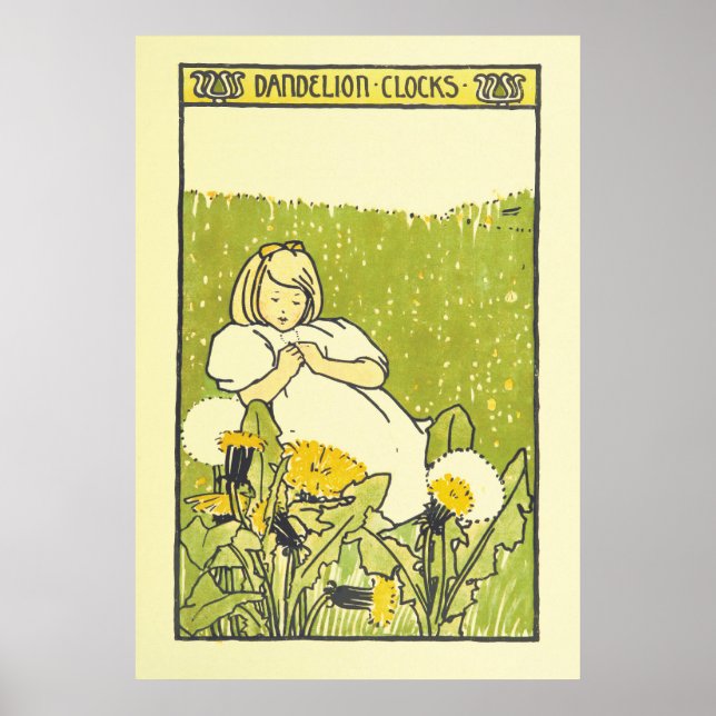 E. Richardson Poster vintage garota fofa (Frente)