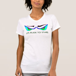 É RUDE OLHAR FIXAMENTE t-shirt dos OLHOS do