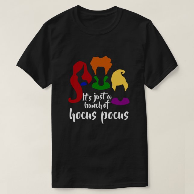 É só um monte de camisetas de Hocus Pocus no Hallo (Frente do Design)