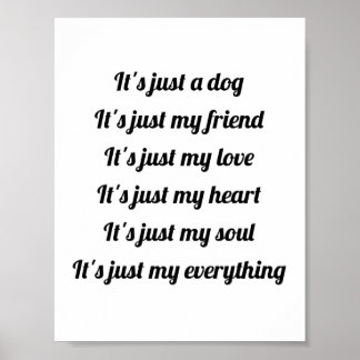 É só um Poster de cachorro