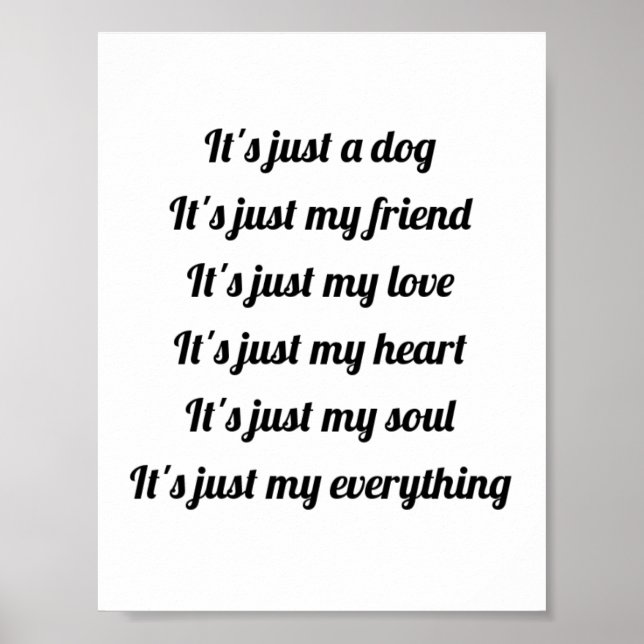 É só um Poster de cachorro (Frente)