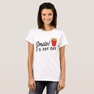 É t-shirt do sorriso do dia da fritada