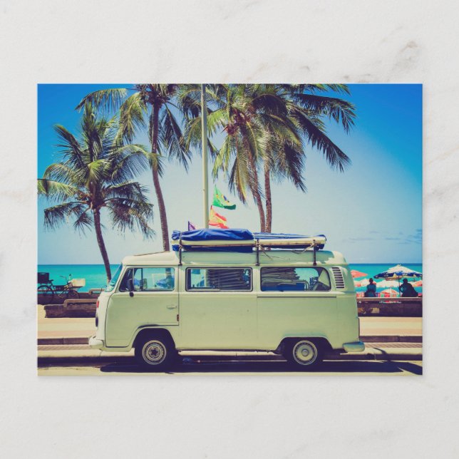 É tempo de viajar no verão cartão postal (Frente)