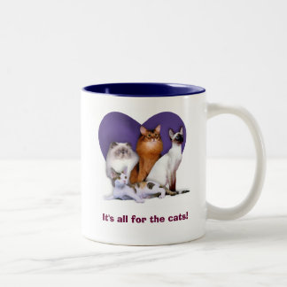 É todo para os gatos! Caneca