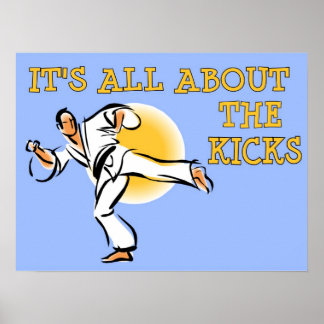 É tudo sobre o Poster das Artes Marciais do Kicks