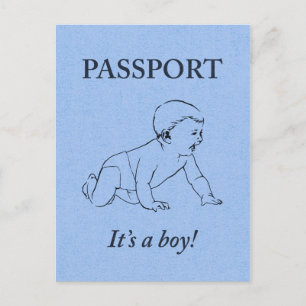 é um anúncio de passaporte de menino