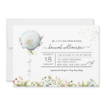 É um Balão de Meninos | Convite para chás de frald