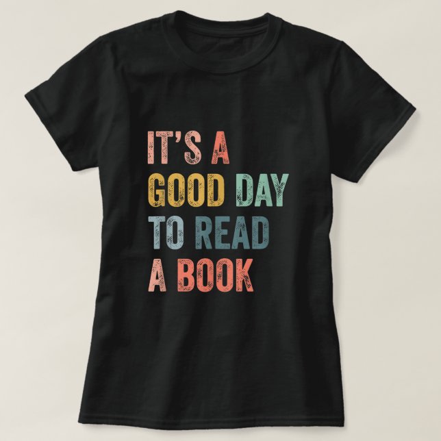 É Um Bom Dia Ler Uma Camiseta De Livro (Frente do Design)