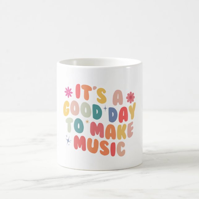 É um Bom Dia para Fazer Música Caneca de Café (Centro)