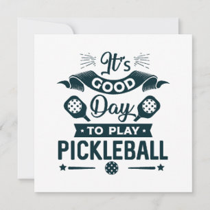 É um bom dia para jogar Pickleball