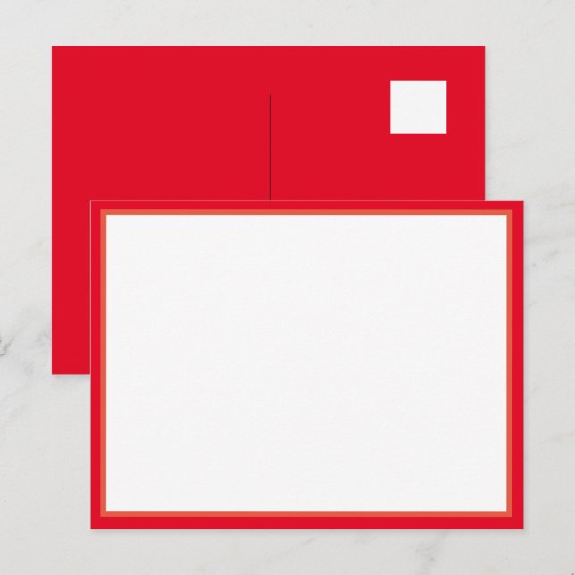 É um cartão postal de vazio (Frente/Verso)