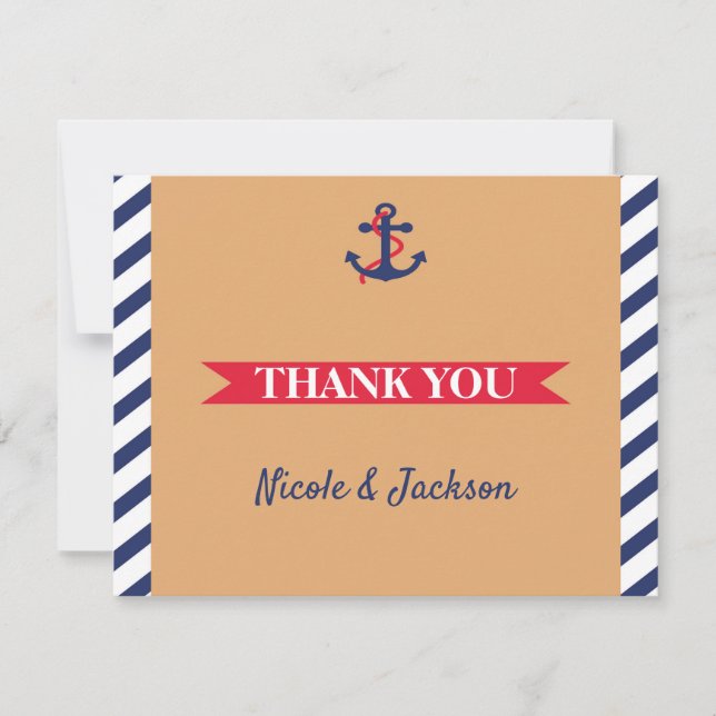 É um Cartões de agradecimentos (Frente)