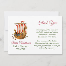 É um Cartões de agradecimentos de Chá de fraldas d