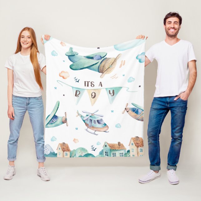 É um cobertor de velo de menino (In Situ)