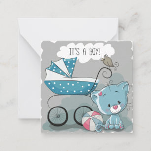 É um convite de Chá de fraldas/menino