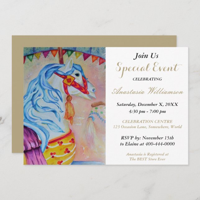 É UM CONVITE DE FESTA DE MENINOS (Frente/Verso)