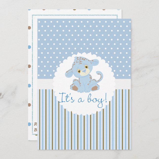 É um convite para Chás de fraldas (Frente/Verso)