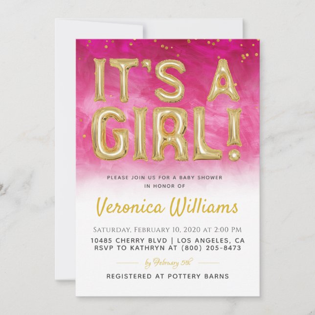 É um convite para Chás de fraldas de Balões de Men (Frente)