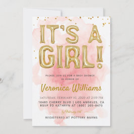 É um convite para Chás de fraldas de Balões de Men