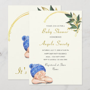 É um convite para Chás de fraldas de dormir