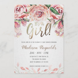 É um convite para Chás de fraldas de Tea Party