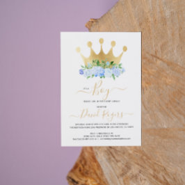 É um convite para chás de fraldas florais