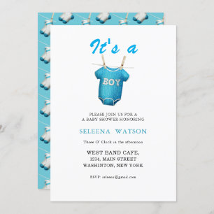 É um convite para Chás de um bebê