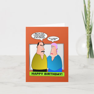 É um Espelho, Seu Bobo! – Cartão de Aniversário En