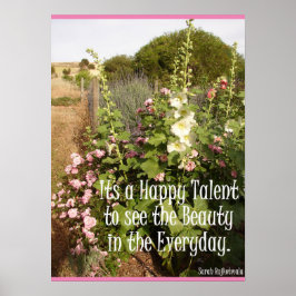 É um feliz talento para ver a Poster da Beleza Art