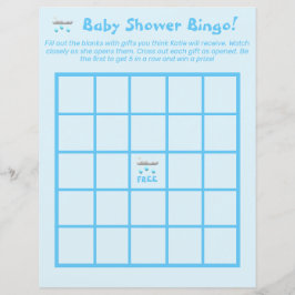 É um Menino Bingo de Chuvinha de Bebê Personalizáv