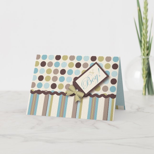 É um menino! Cartão (Frente)