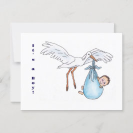 É um menino! Cartão Postal