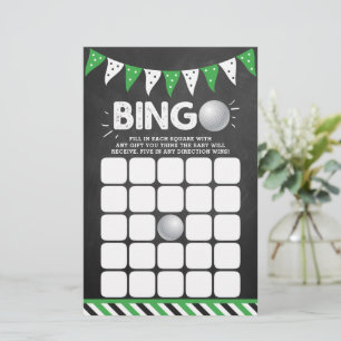 É um menino! Golf Themed Co-ed Chá de fraldas Bing