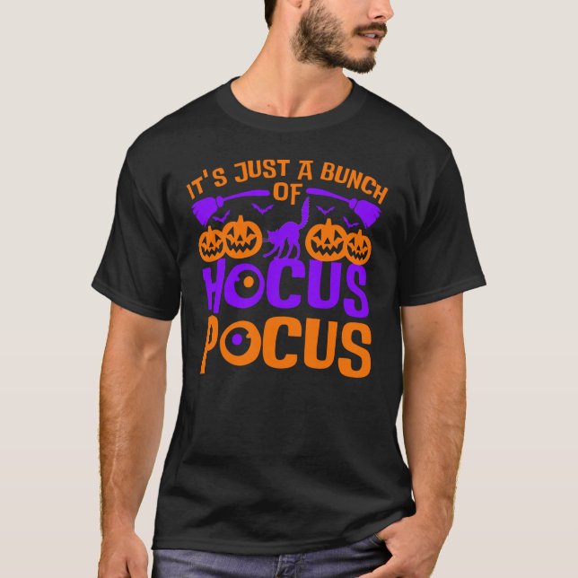 É um monte de camiseta de Hocus Pocus Halloween (Frente)