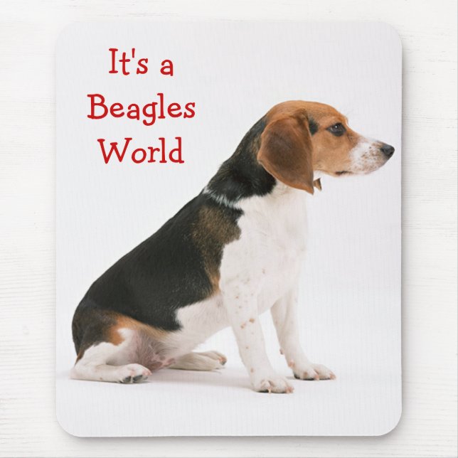 É um Mousepad do Mundo dos Beagles (Frente)